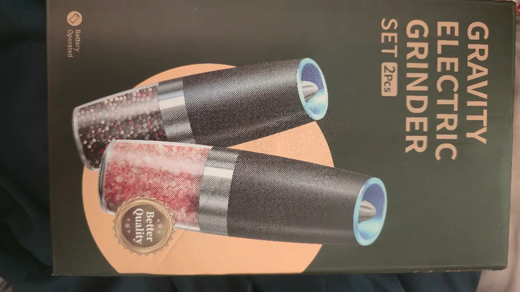 Electric Salt & Pepper Grinder - Black image indicator(10)