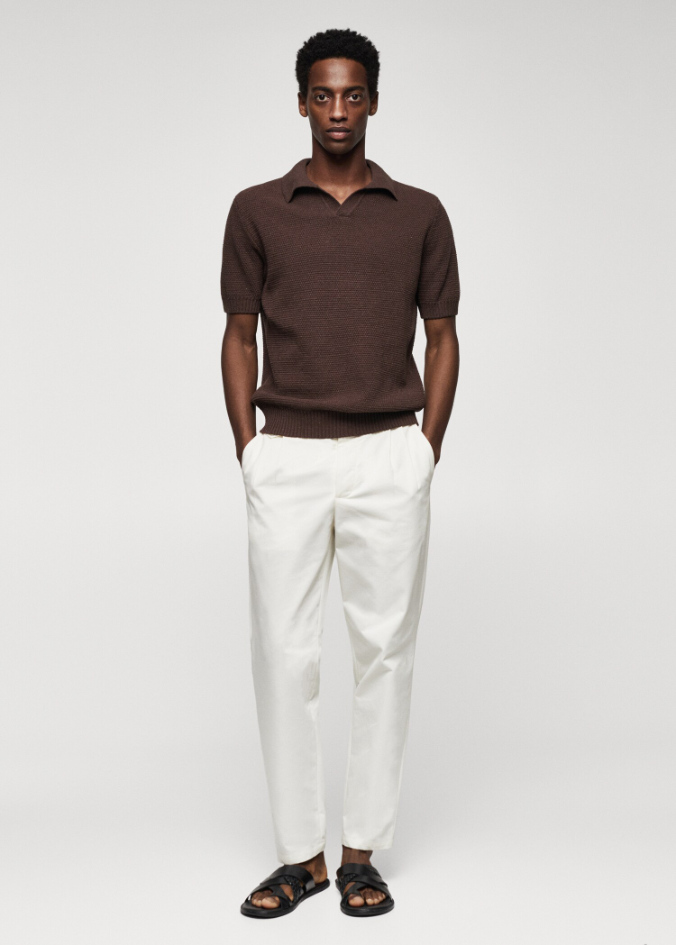 Textured Knit Polo - photo 3