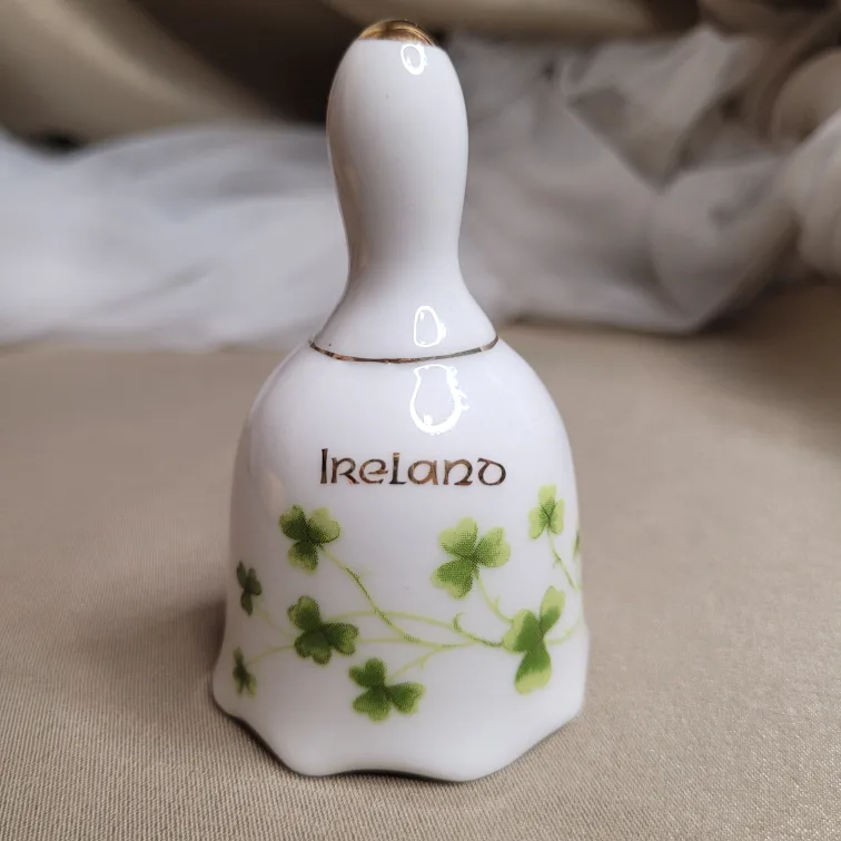 3 1/2" Porcelain Ireland Collectible Bell thumbnail
