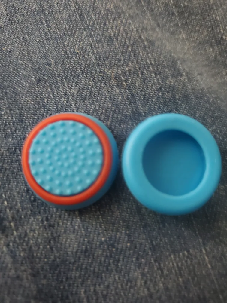 🥕JD 2pcs Thumb Silicone Stick Grip Cap Cover - NEW image indicator(2)