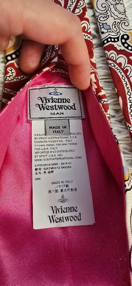 Vivienne Westwood Man Italian Silk Tie thumbnail