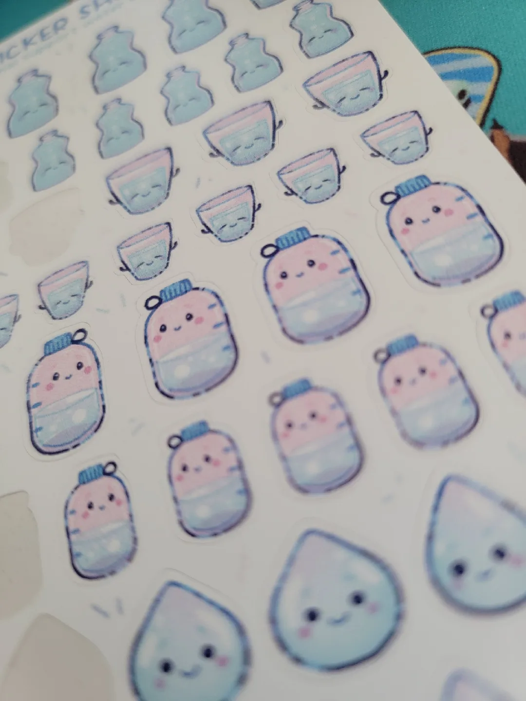 🥕 Emotional Support Water Bottles Sticker Sheet image indicator(2)