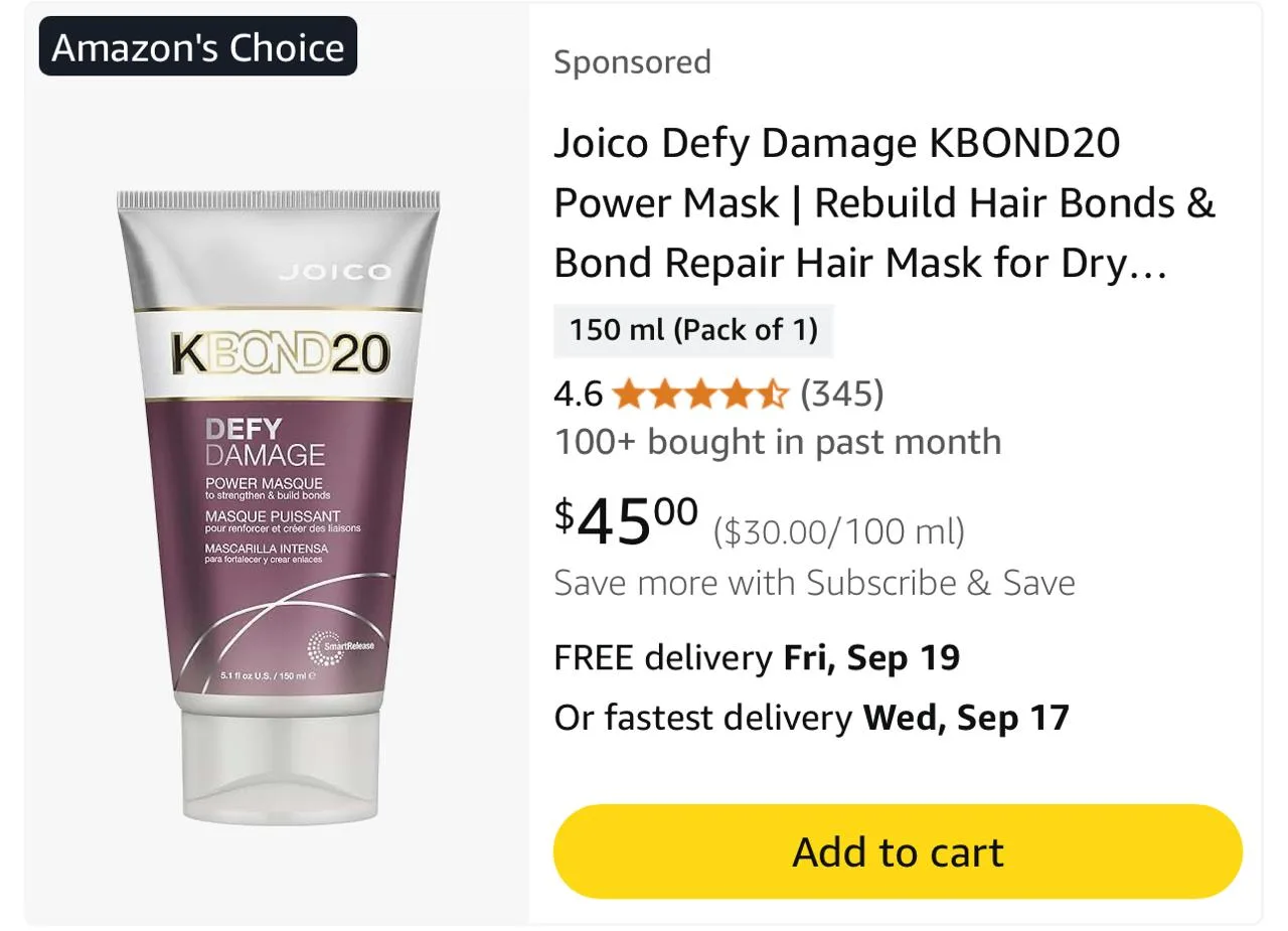 Joico Defy Damage KBOND20 Power Masque image indicator(2)