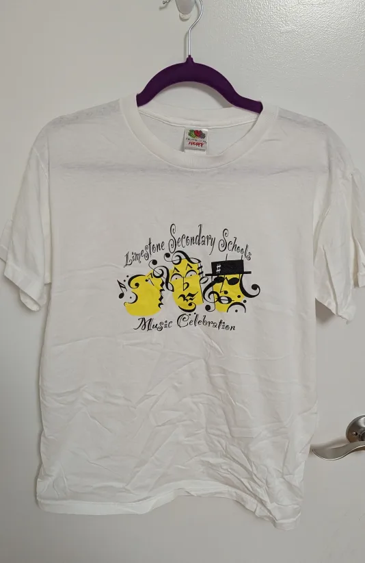 Music Celebration White T-Shirt - Size Men's Medium thumbnail