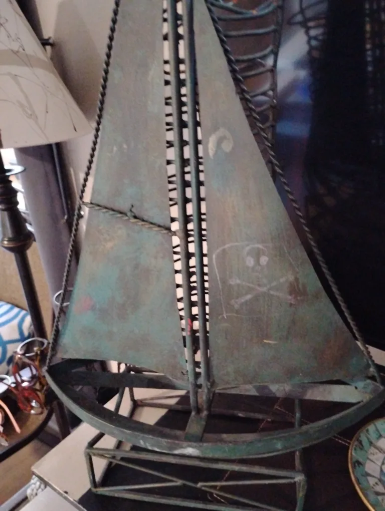 vintage patina metal ship thumbnail