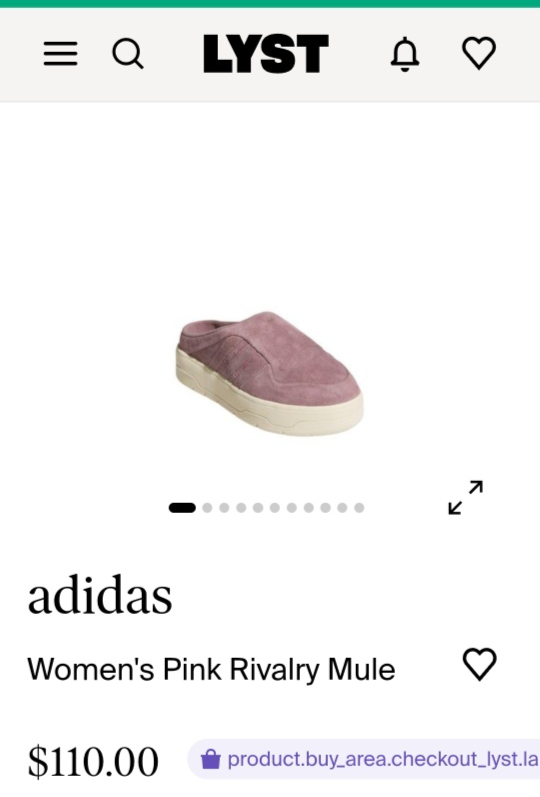 NIB Sz 8.5 Adidas Pink Rivalry Mule - photo 2