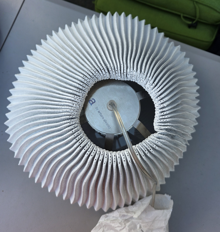 arturo alvarez White Pleated Lamp - photo 3