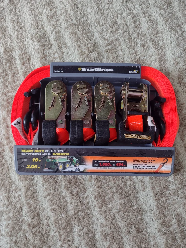 SmartStraps Heavy Duty Ratchet Tie Downs, 4 pack image indicator(3)