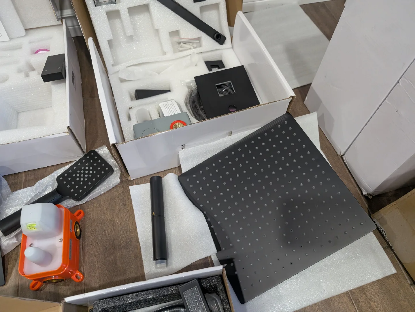 Brand New Matte Black Rainfall Shower Kits For Sale image indicator(8)