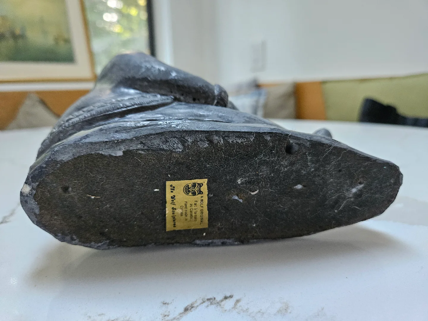 Indigenous Soapstone Sculpture Statue of Mother and Child image indicator(4)