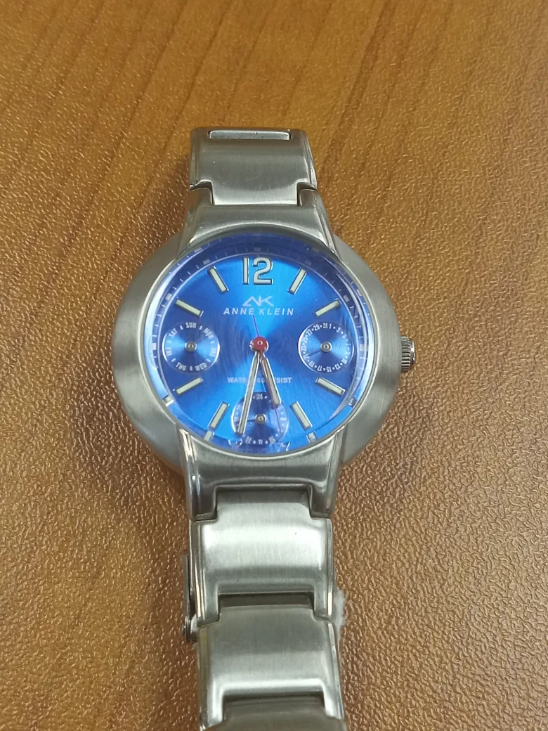 Anne Klein Women's Blue Dial Stainless Steel Watch image indicator(5)