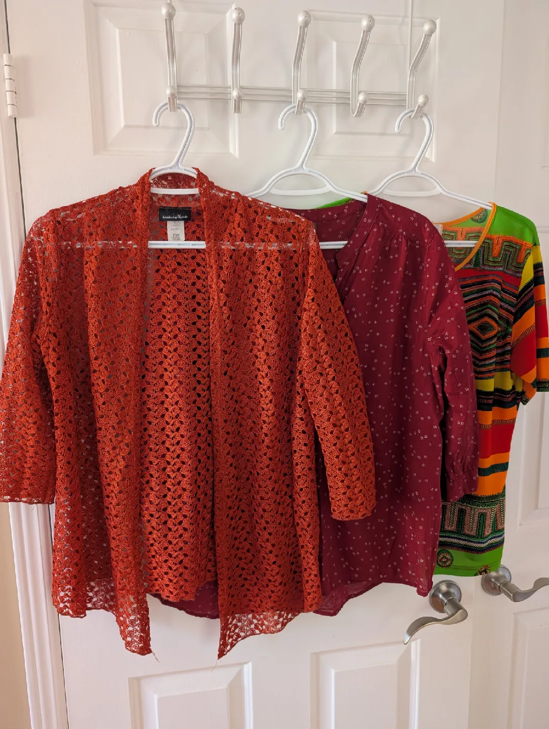 3 women's tops bundle in red/orange shade thumbnail