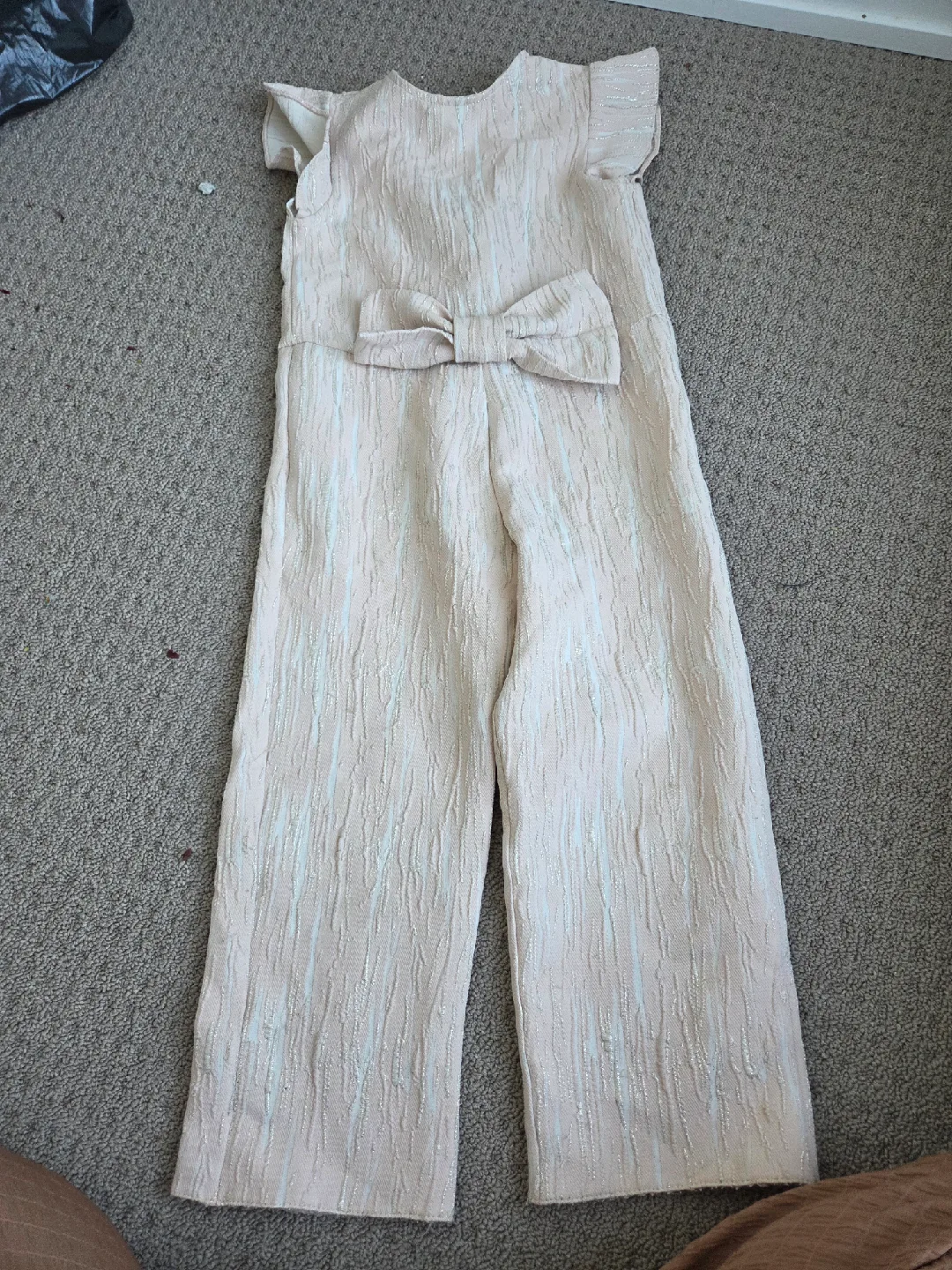 Girls Jumpsuit with Bow Detail thumbnail