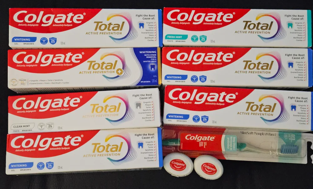 Brand New large Colgate Total Active Prevention Toothpaste lot thumbnail