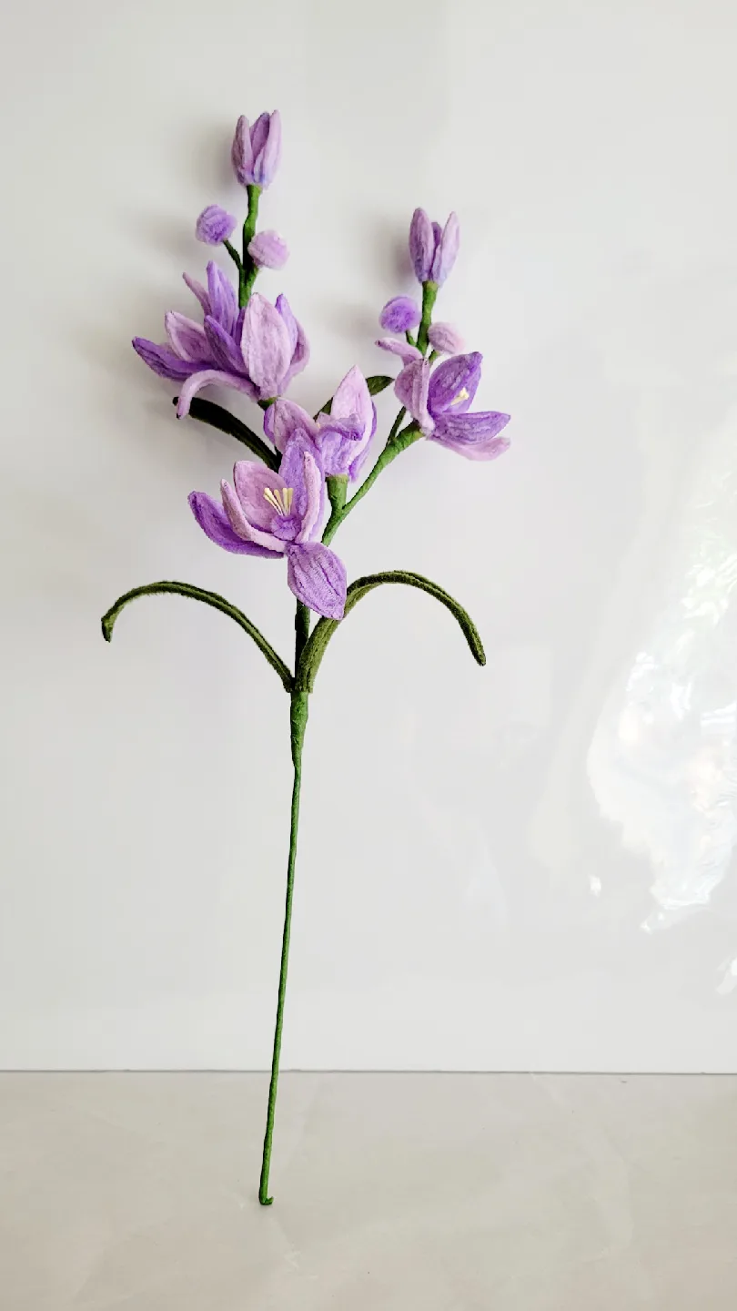 Handcrafted Felt Flower Stems - Home Decor thumbnail