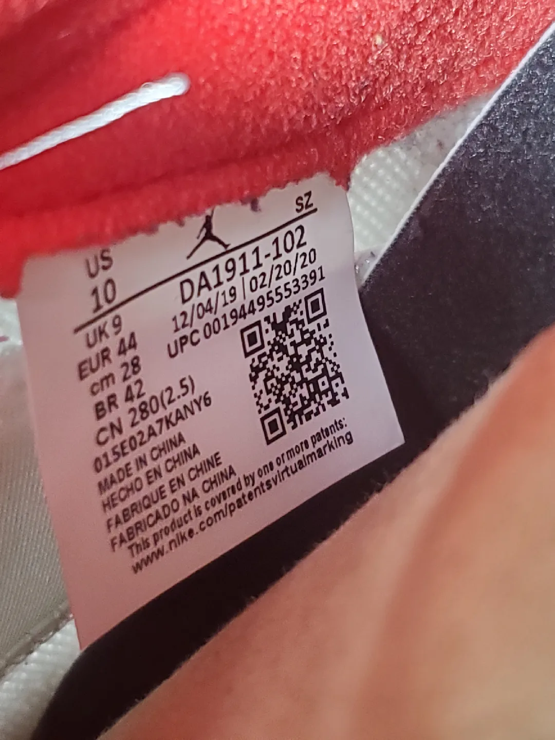 Jordan 5 Retro Fire Red Silver Tongue W/Box DA1911-102 Sz 10 image indicator(5)