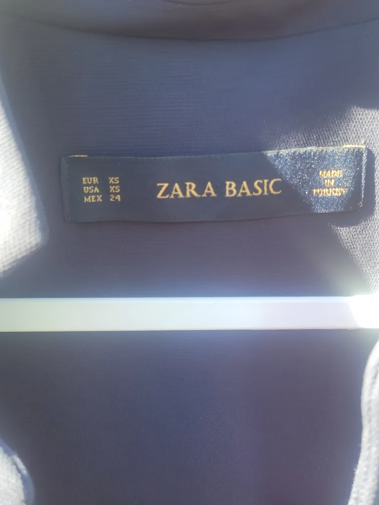 Zara Navy long xs blazer image indicator(9)