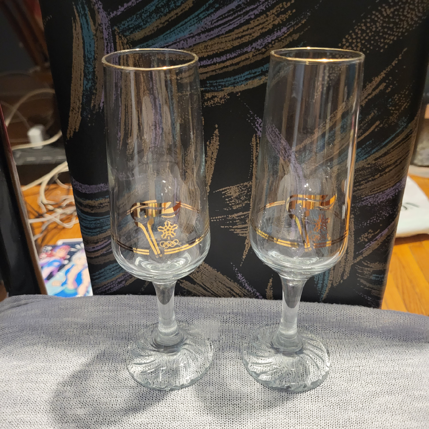 2010 Vancouver Olympic Champagne Flutes
