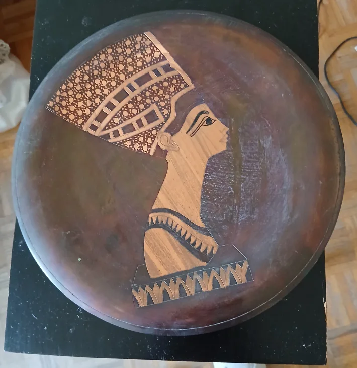 Vintage Egyptian Copper Wall Hanging Art image indicator(2)