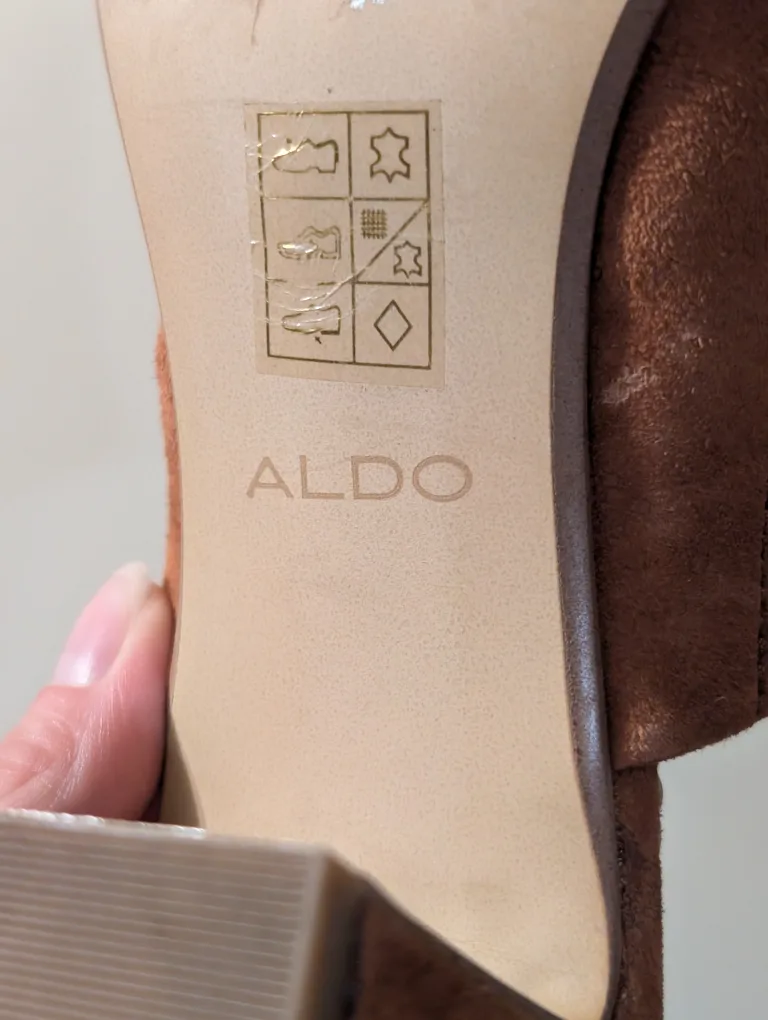 Aldo Brown Suede Mules - Size 9 image indicator(3)