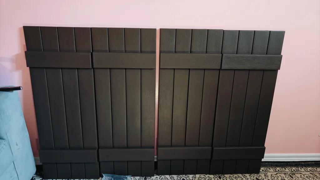 B & B Shutter, Brown, 15" x 39" thumbnail