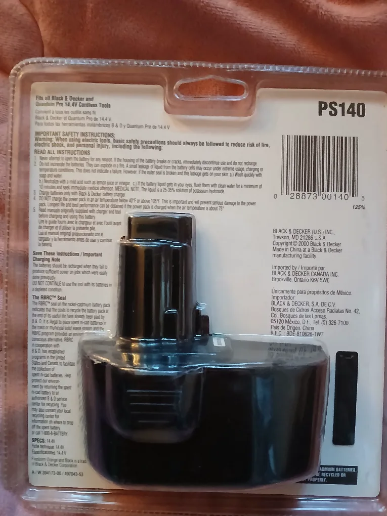 Black & Decker Firestorm 14.4V Battery Pack PS140 image indicator(2)