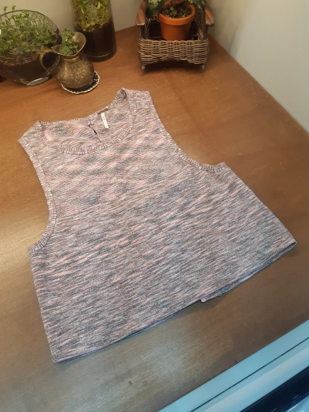 Free People Best of Us Sweater Tank Top Marled Knit thumbnail