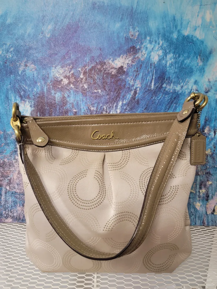 Coach Beige Hobo Bag thumbnail