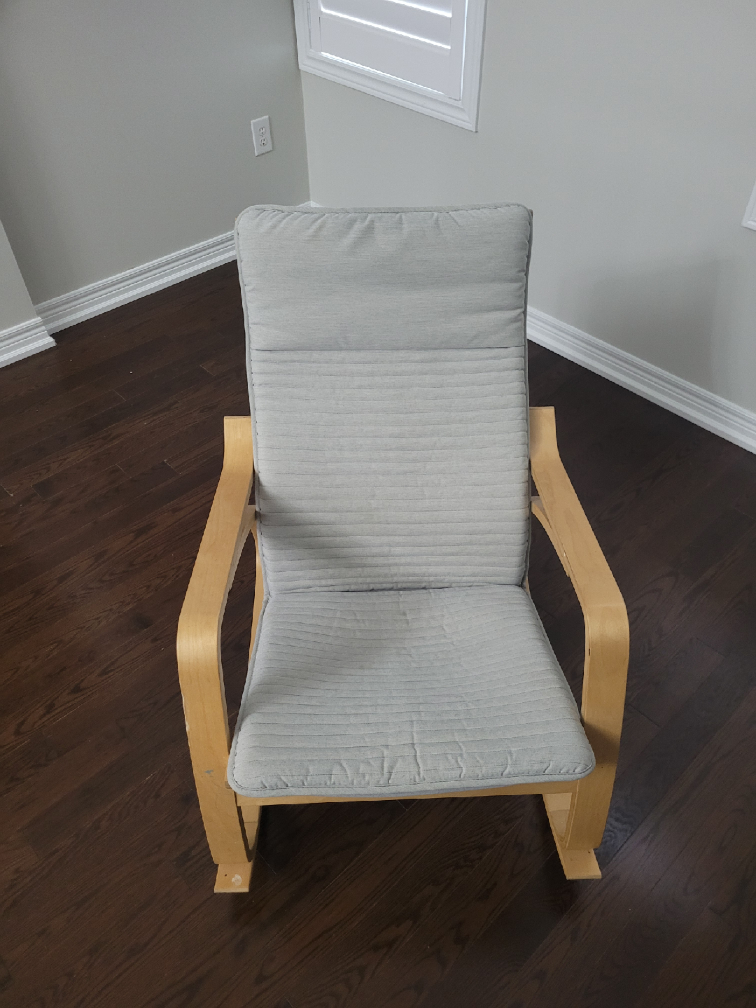 IKEA Poang Rocking Chair - Birch Veneer/Grey - photo 3