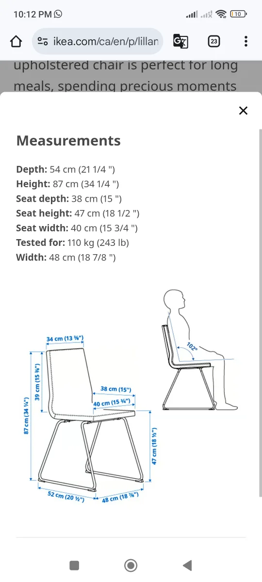 ❤‍🔥Moving Sale❤‍🔥 IKEA Dining Chair - Black image indicator(5)