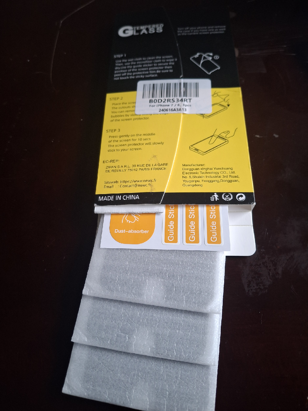 NEW Tempered Glass Screen Protectors (X3) - iPhone 7/8 - photo 2