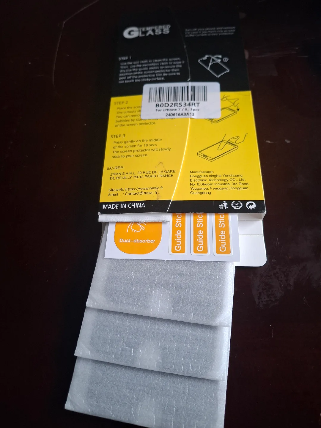 NEW'C Tempered Glass Screen Protectors (X3) - iPhone 7/8 image indicator(2)