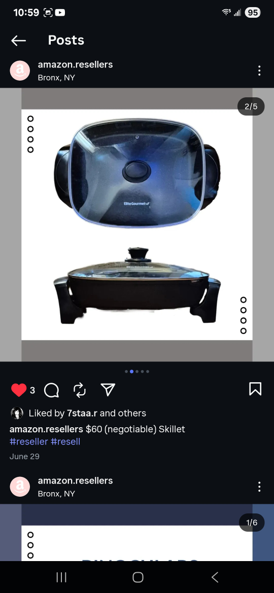 Elite Gourmet Electric Skillet - photo 2