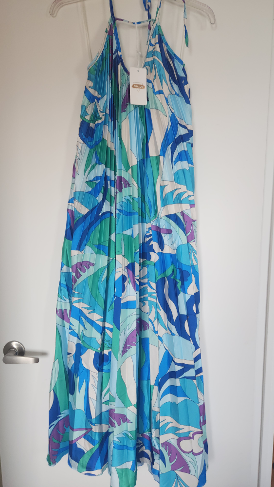 Allyson Maxi Dress - Blue, Green, Purple
