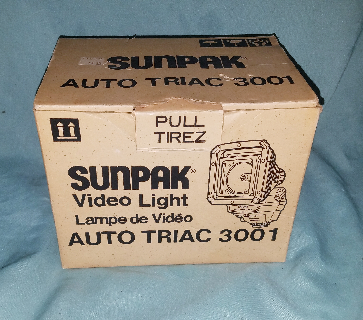 VTG Sunpak Auto Triac 3001 Video Light Tested Working In Box