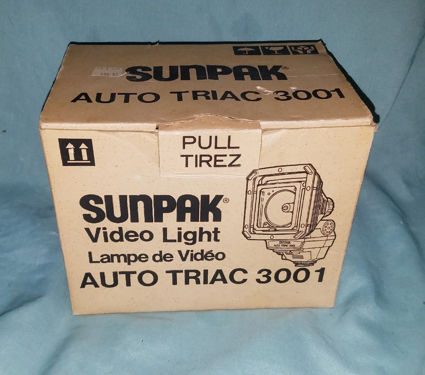VTG Sunpak Auto Triac 3001 Video Light Tested Working In Box thumbnail