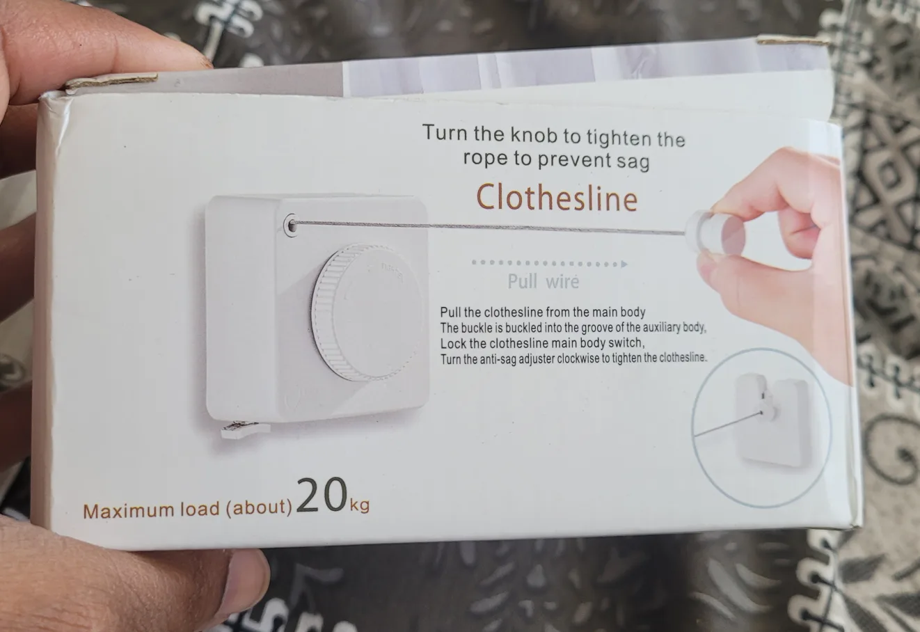 Retractable Clothesline - New in Box thumbnail