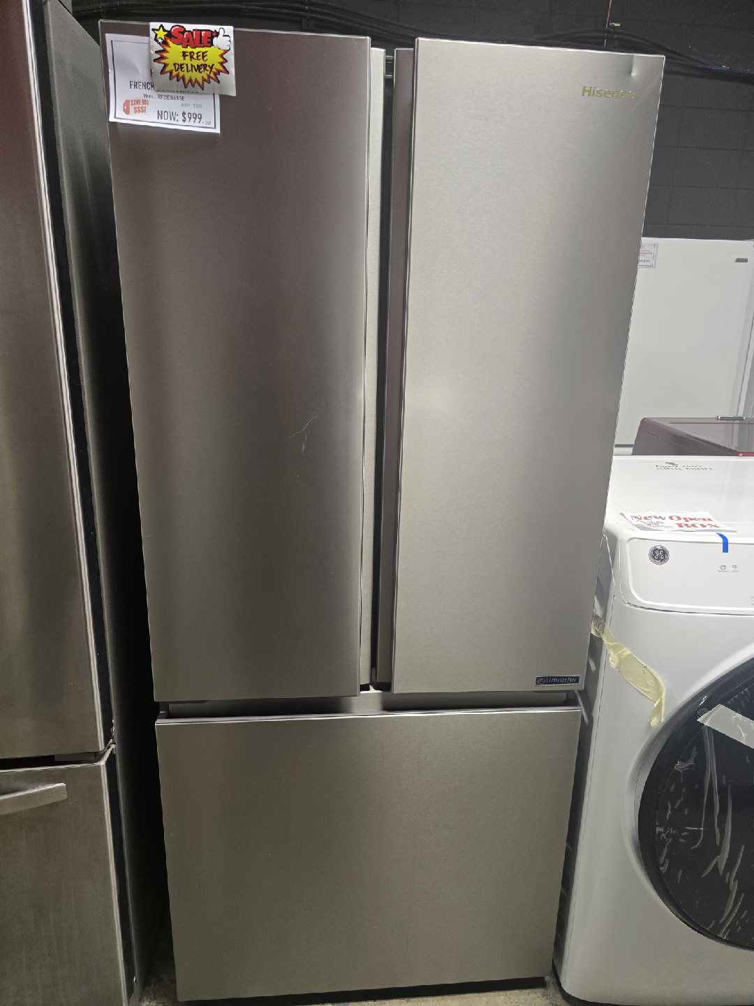Hisense French Door Refrigerator - Stainless Steel