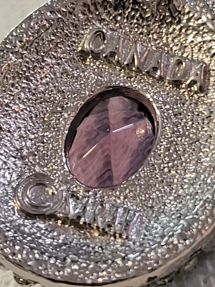 Vintage Sarah Coventry Purple Stone Necklace and Earring Set image indicator(5)