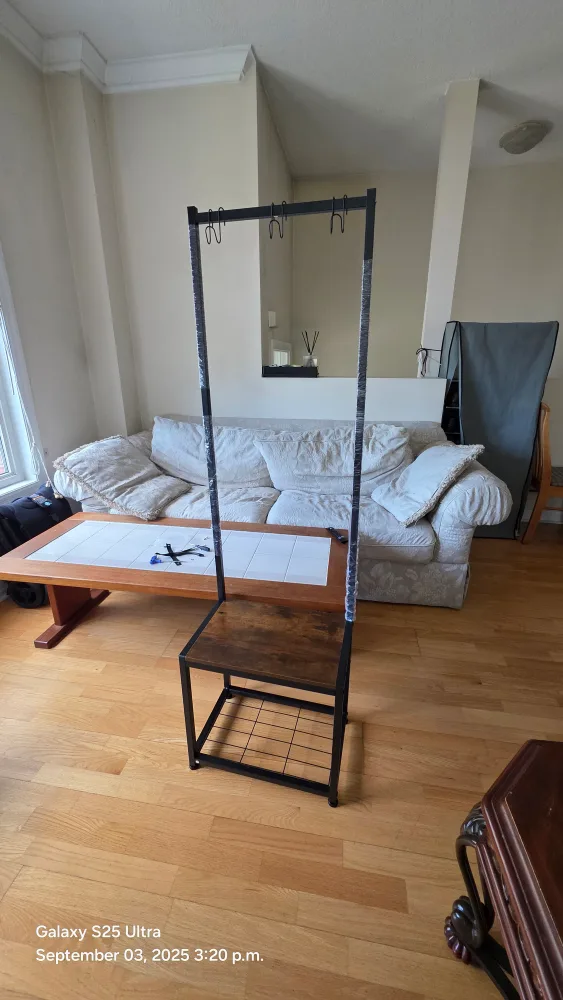 Hall Tree Entryway Coat Rack with Bench thumbnail