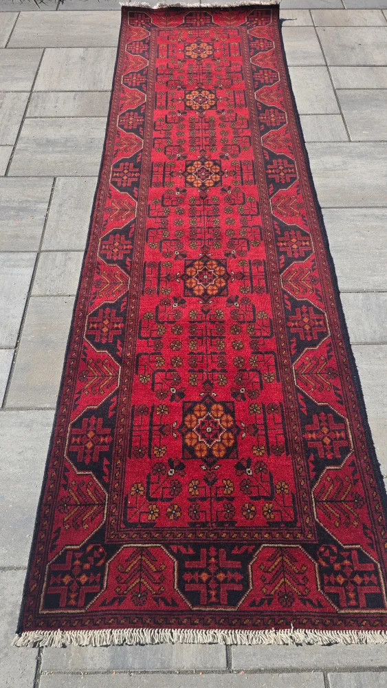 Red Afghan Runner Rug image indicator(6)