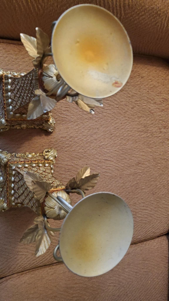 Pair of Decorative Candle Holders - photo 2