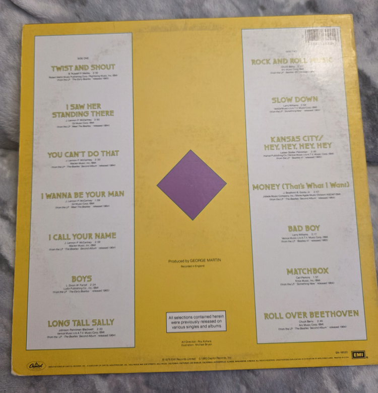 The Beatles Rock 'n' Roll Music Volume 1 Vinyl Record 1976 - photo 2