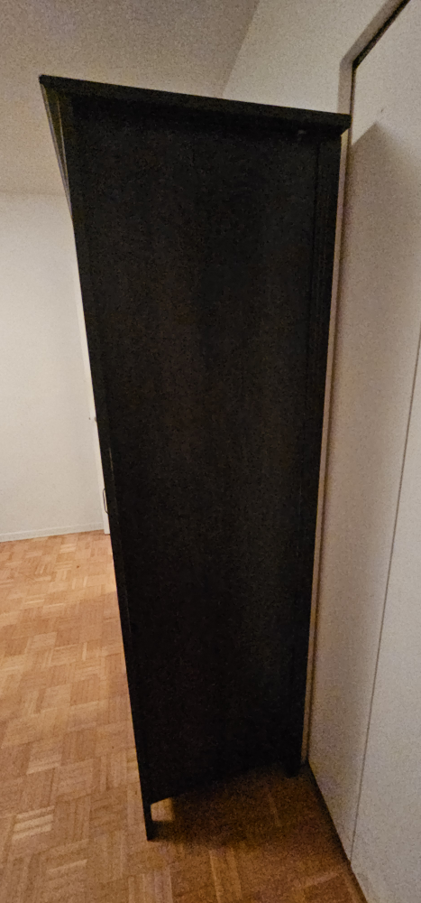 IKEA Dark Brown Wardrobe with Mirror - photo 4