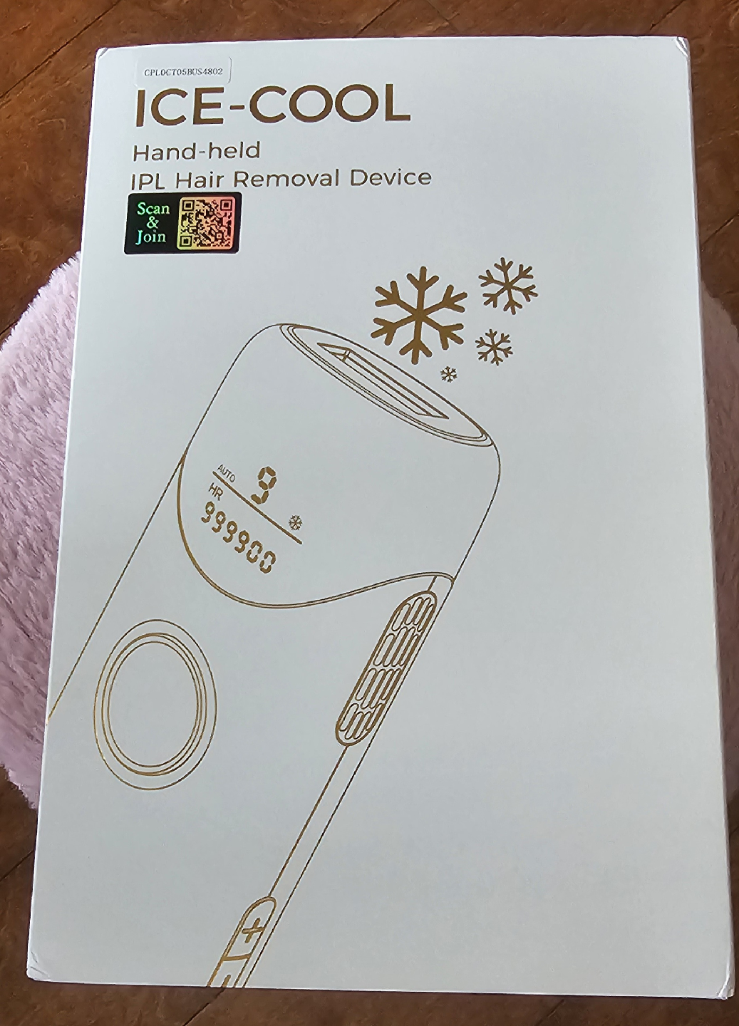 ICE-COOL Hand-held IPL Hair Removal Device - New!
