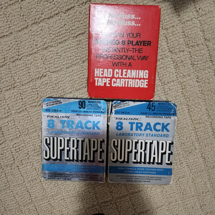 Realistic 8 Track Supertape & Head Cleaning Cartridge thumbnail