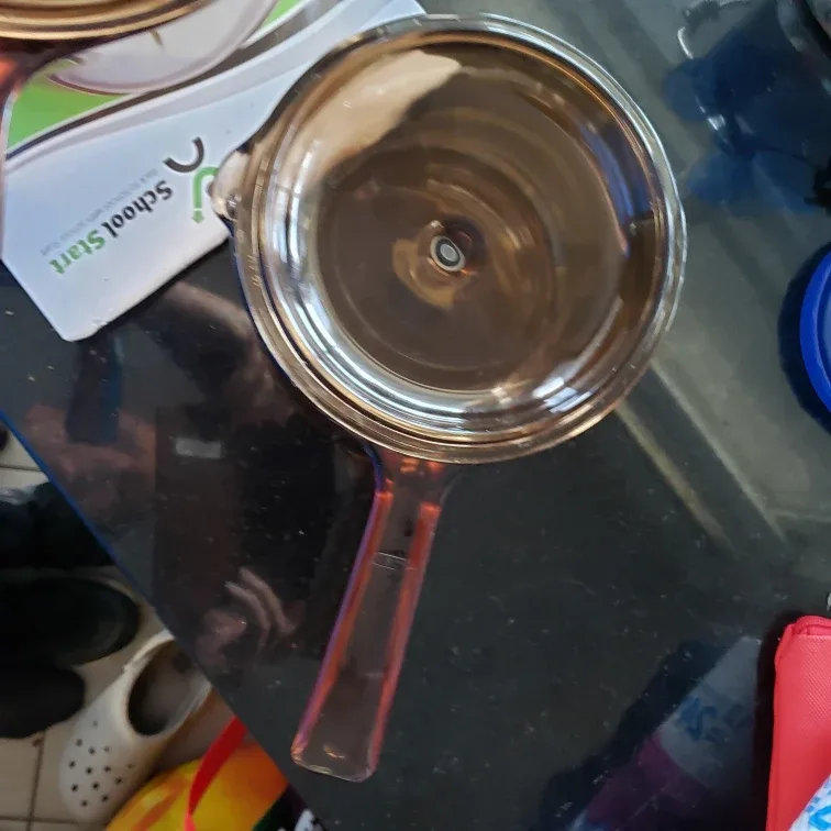 Vintage Vision Amber Glass Saucepan with Lid image indicator(5)