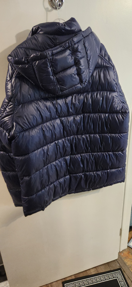 GUESS Adam Quilted Hooded Puffer - Navy, Large - photo 4