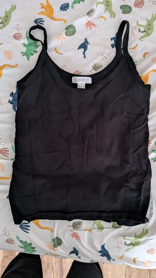 Forever 21 Black Tank Top thumbnail