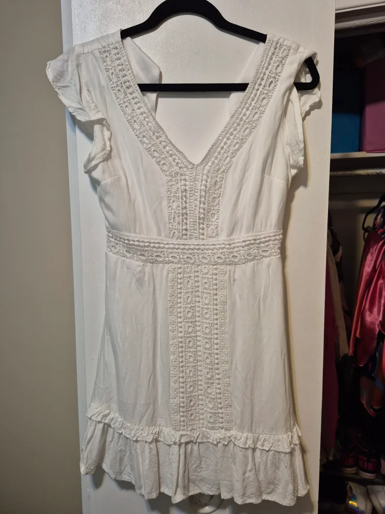 White Dress with Crochet Detail thumbnail